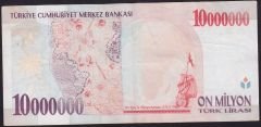 7.Emisyon 10 000 000 Lira B41 101214 Çok Temiz+