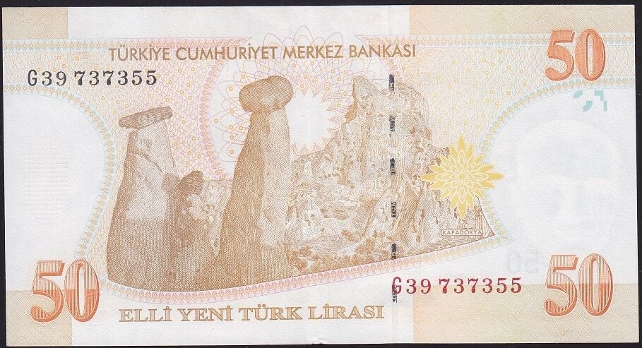 8.Emisyon 50 YTL G39 737355 Ççt Çilaltı