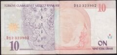 8.Emisyon 10 YTL D12 323902 Çok Temiz+