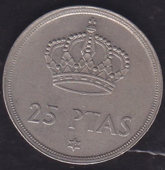 İspanya 25 Pesetas 1975