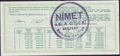 1983 19 Eylül Çeyrek Bilet - E Serisi