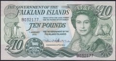 Falkland Island 10 Pound 2011 Çilaltı Çil