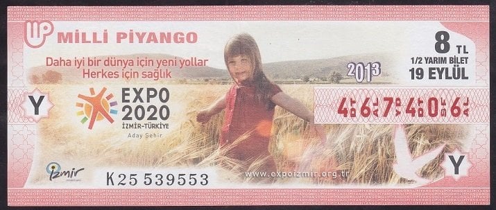 2013 19 EYLÜL YARIM BİLET - Y SERİSİ