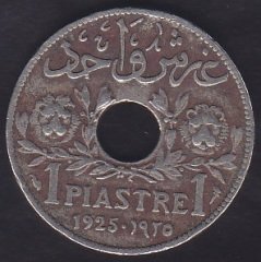 LÜBNAN 1 PIASTRE 1925