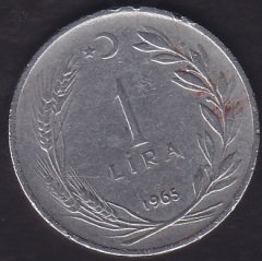 1965 YILI 1 LİRA