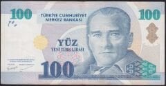 8.Emisyon 100 YTL A03 412851 Çok Temiz