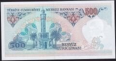 7.Emisyon 1.Tertip 500 Lira A68 187306 Çil