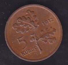 1972 Yılı 5 Kuruş