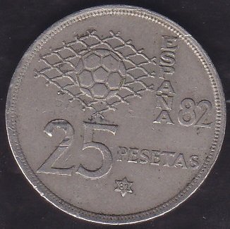 İspanya 25 Pesetas 1980