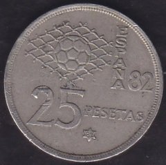 İspanya 25 Pesetas 1980