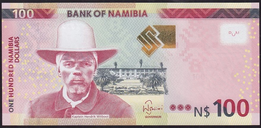 Namibya 100 Dolar 2018 Çil Pick 14b