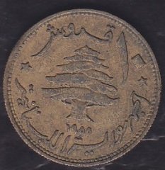 LÜBNAN 10 PIASTRES 1955