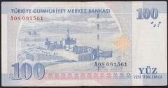 8.Emisyon 100 YTL A08 081561 Çok Temiz