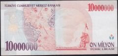7.Emisyon 10.000.000 Lira D10 793100 Çok Çok Temiz+