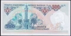 7.Emisyon 1.Tertip 500 Lira A46 442061 Çil