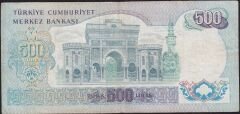 6.Emisyon 2.Tertip 500 Lira I39 027440 Çok Temiz