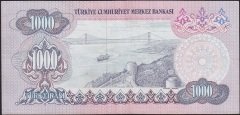 6.Emisyon 1.Tertip 1000 Lira A57 104454 Çok Temiz+