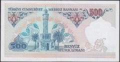 7.Emisyon 2.Tertip 500 Lira E14 507345 Çilaltı