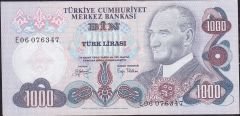 6.Emisyon 2.Tertip 1000 Lira E06 076347 Çok Çok Temiz+