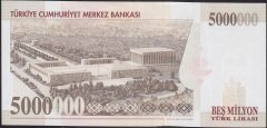 7.Emisyon 5 000 000 LİRA H62 214800 Ççt +