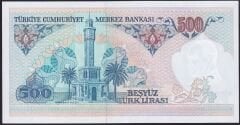 7.Emisyon 1.Tertip 500 Lira A38 719613 Çil