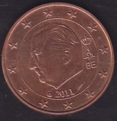 Avrupa 5 Euro Cent 2011 Belçika