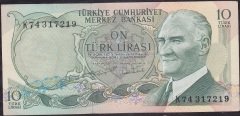 6.Emisyon 2.Tertip 10 Lira K74 317219 Çilaltı