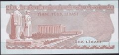 6.Emisyon 3.Tertip 20 Lira F20 813700 Çilaltı Çil