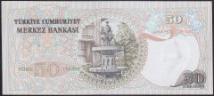 6.EMİSYON 1.TERTİP 50 LİRA F76 345524 ÇİLALTI