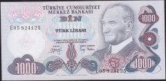 6.Emisyon 2.Tertip 1000 Lira E05 824125 Çilaltı Çil