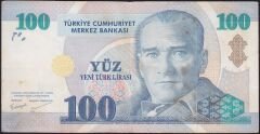 8.Emisyon 100 YTL A10 216098 Temiz