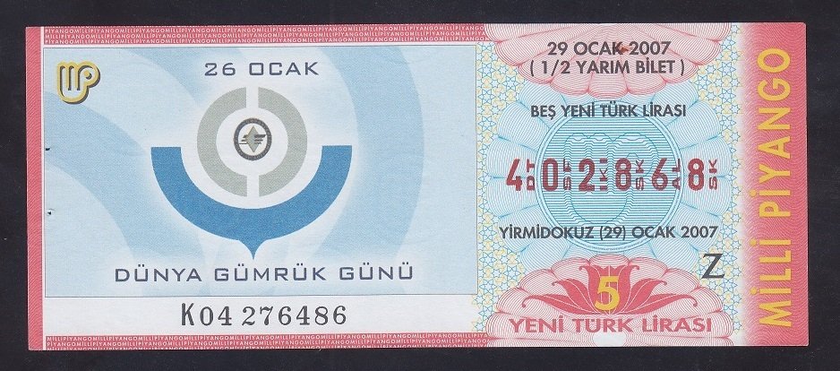 2007 29 OCAK YARIM BİLET