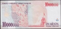 7.Emisyon 10000000 Lira D02 683886 Çok Temiz+