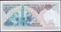 7.Emisyon 1.Tertip 500 Lira A38 719625 Çilaltı Çil