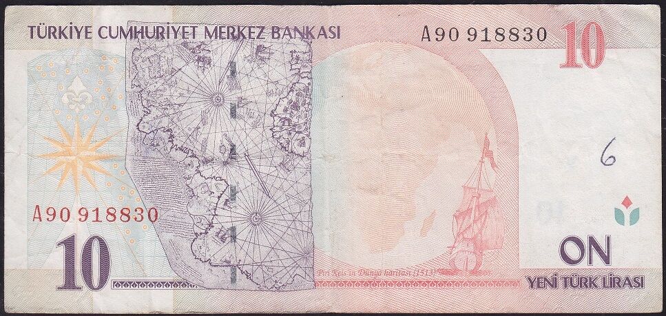 8.Emisyon 10 YTL A90 918830 Çok Temiz