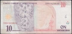 8.Emisyon 10 YTL A90 918830 Çok Temiz