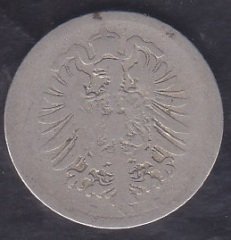 Almanya 10 Pfennig 1876 Silik