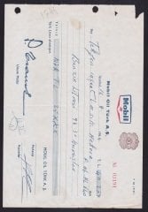 1964 TARİHLİ MOBİL AŞ KASA MAKBUZU