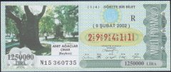 2002 9 Şubat Çeyrek Bilet - R Serisi