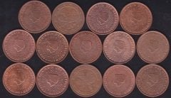Avrupa 5 Euro Cent 14 Farklı Tarih