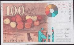 Fransa 100 Frank 1998 Çok Temiz