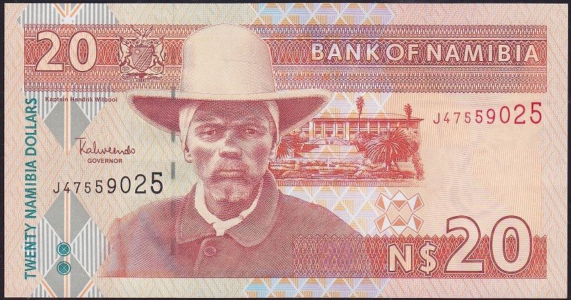 Namibya 20 Dolar 2002 Çil Pick 6b