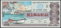 1983 29 Kasım Çeyrek Bilet - N Serisi