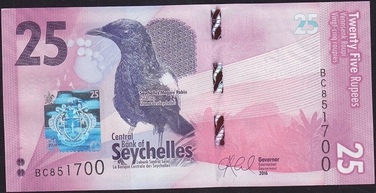 Şeyseller 25 Rupi 2016 Çil