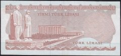 6.Emisyon 3.Tertip 20 Lira F19 327615 Çok Temiz+