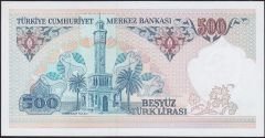 7.Emisyon 2.Tertip 500 Lira D42 886817 Çil