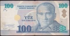8.Emisyon 100 YTL A12 345811 Temiz