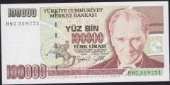 7.Emisyon 3.Tertip 100000 Lira H87 319251 Çil