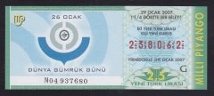 2007 29 OCAK ÇEYREK BİLET