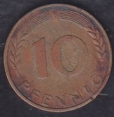 Almanya 10 Pfennig 1950